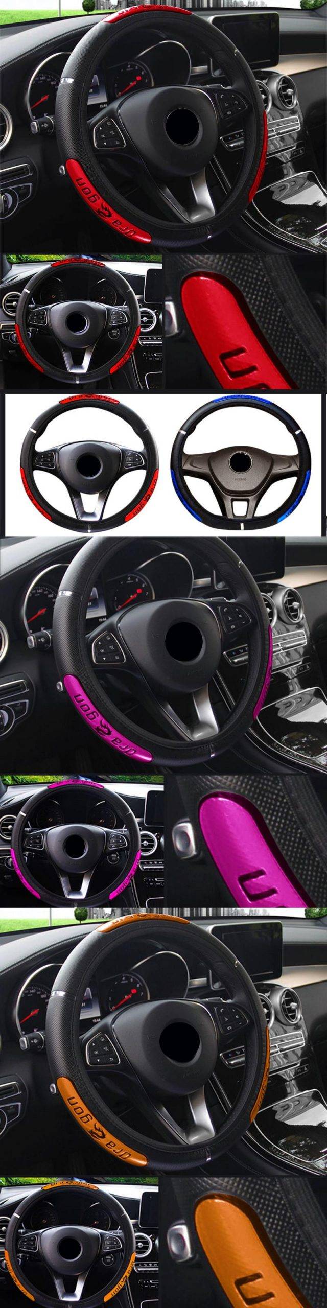 Reflective Car Steering Wheel Cover