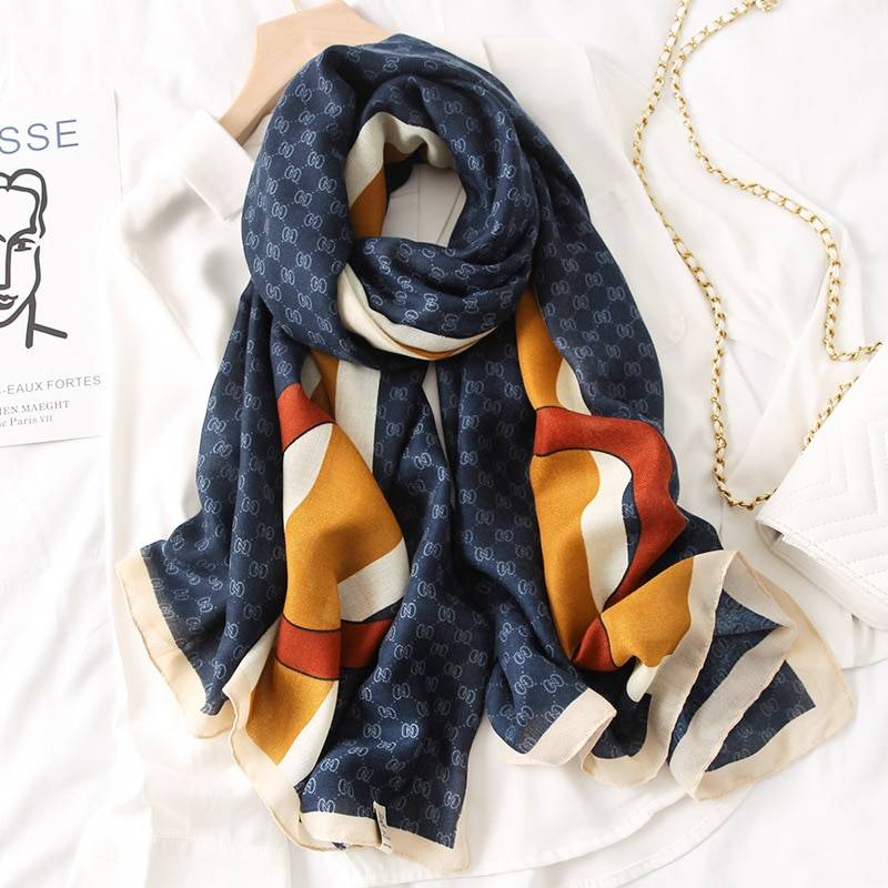 Printed Cotton Scarf for Women