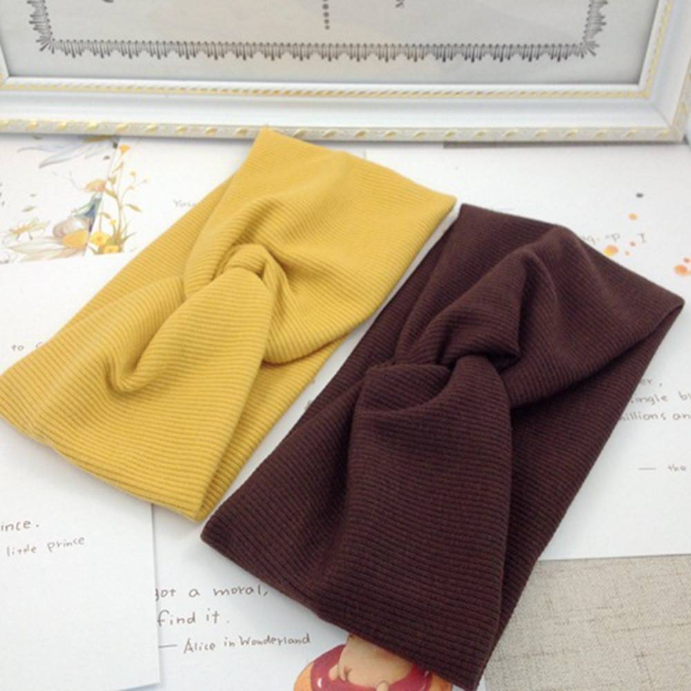 Women's Solid Color Cotton Headband