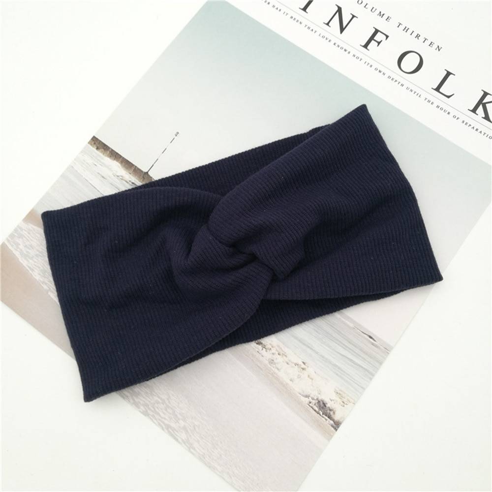 Women's Solid Color Cotton Headband