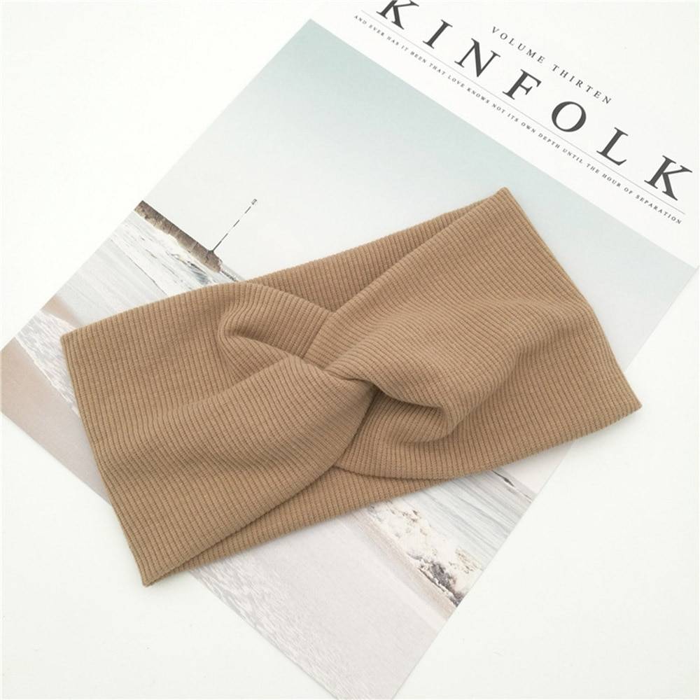 Women's Solid Color Cotton Headband