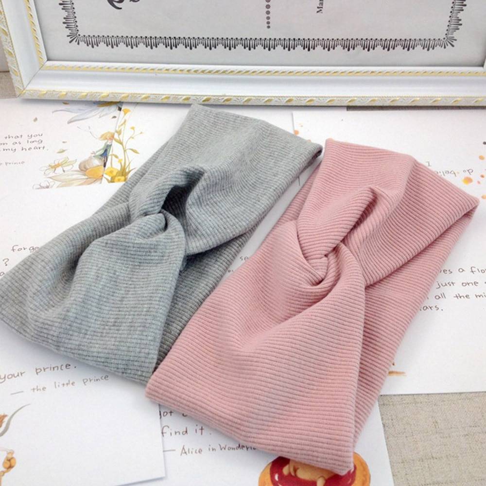 Women's Solid Color Cotton Headband