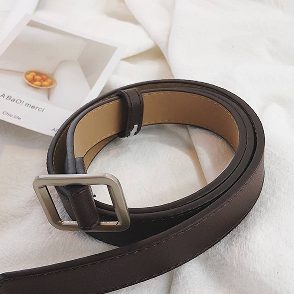 Vintage Square Buckle Women's Belt