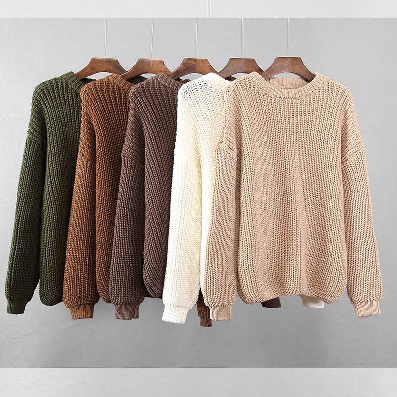 Women's Knitted Loose Style Sweater