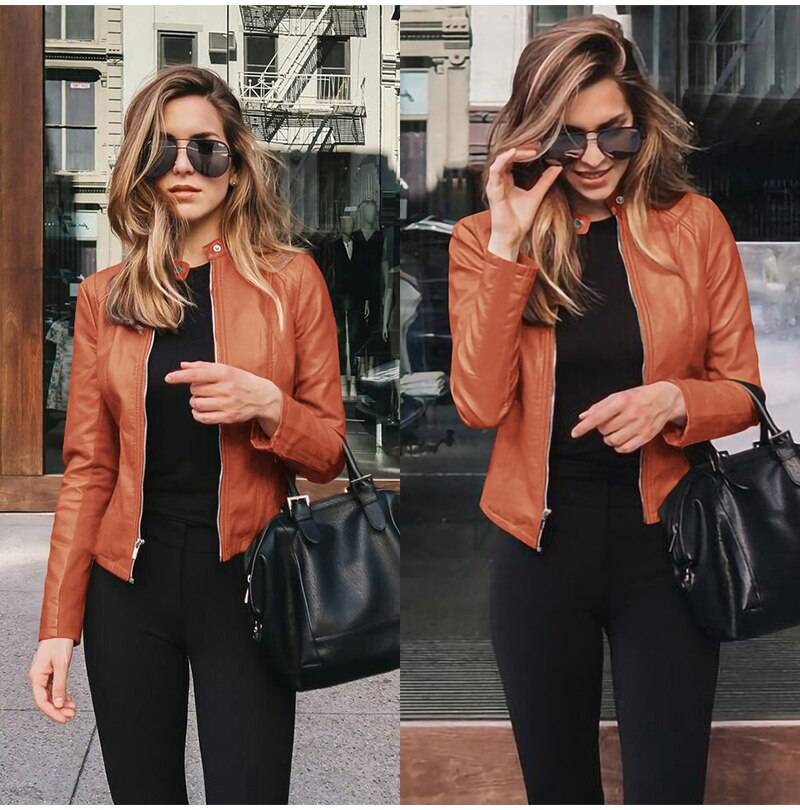 Women's Autumn Fashion Leather Jackets