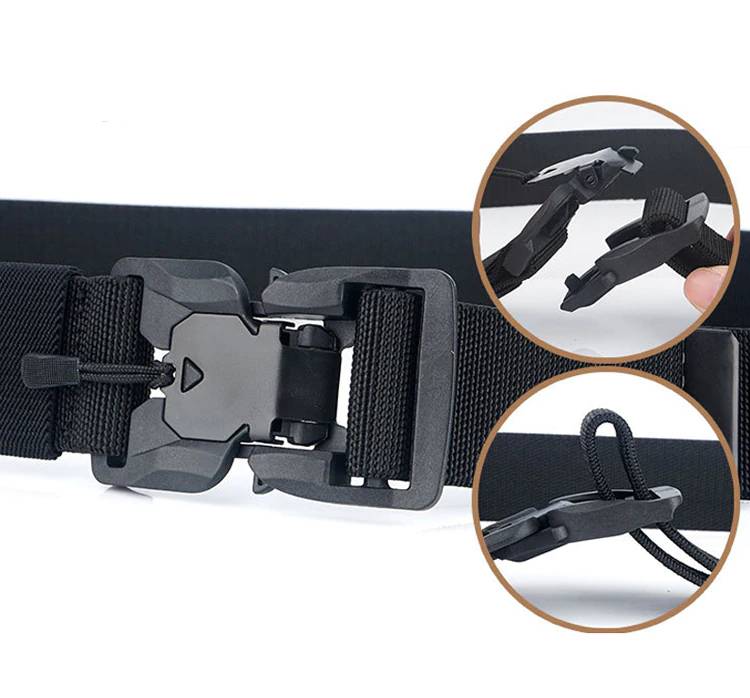 Military Tactical Magnetic Buckle Belt for Men