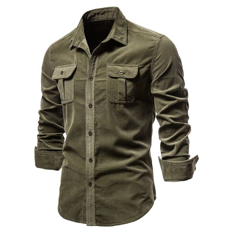 Men's Casual Velour Shirt