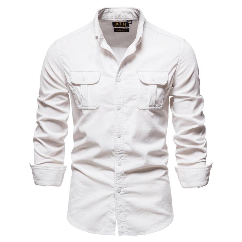 Men's Casual Velour Shirt