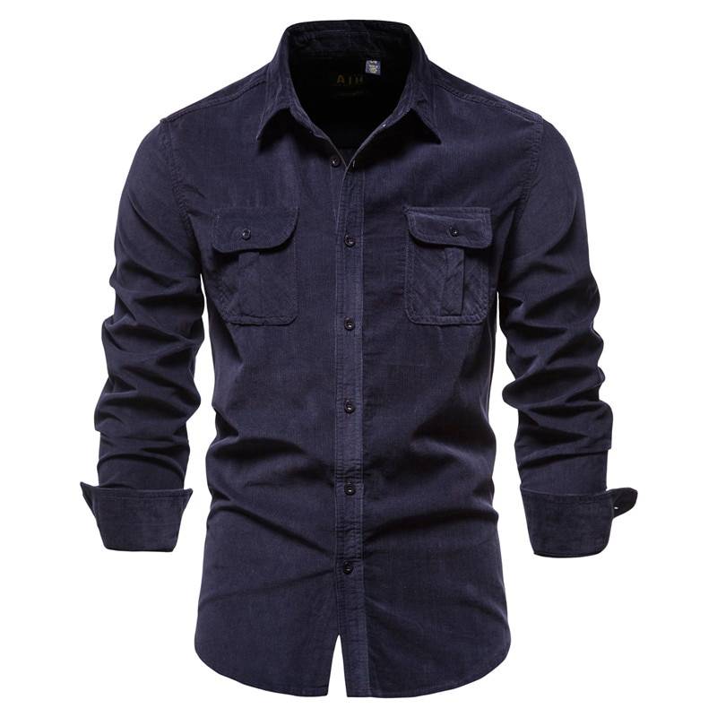 Men's Casual Velour Shirt