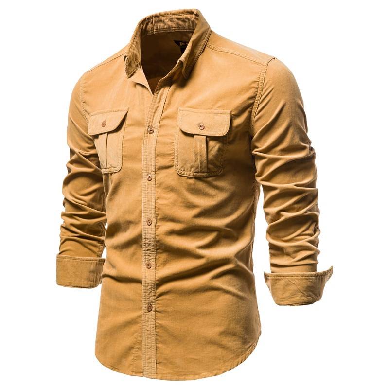 Men's Casual Velour Shirt