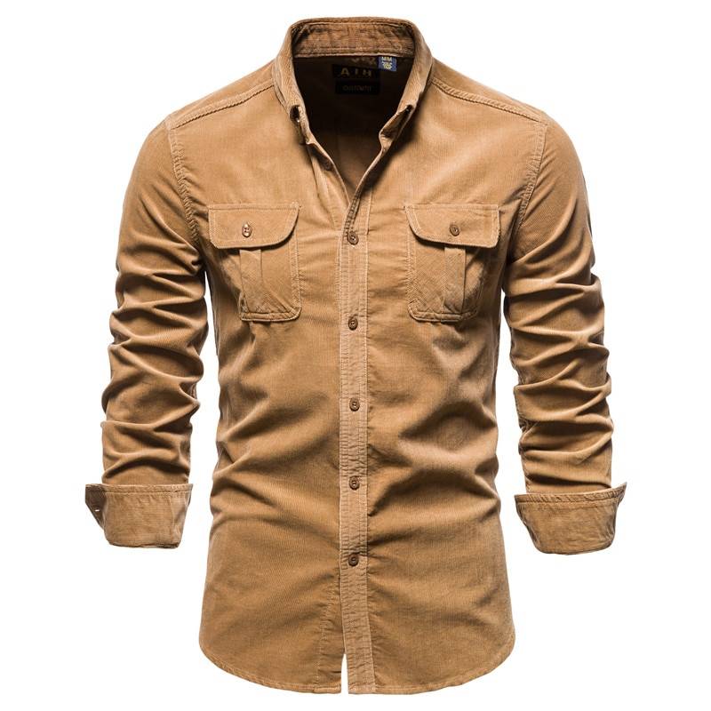 Men's Casual Velour Shirt