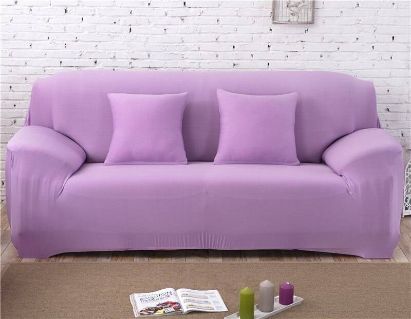 Solid Color Elastic Sofa Cover