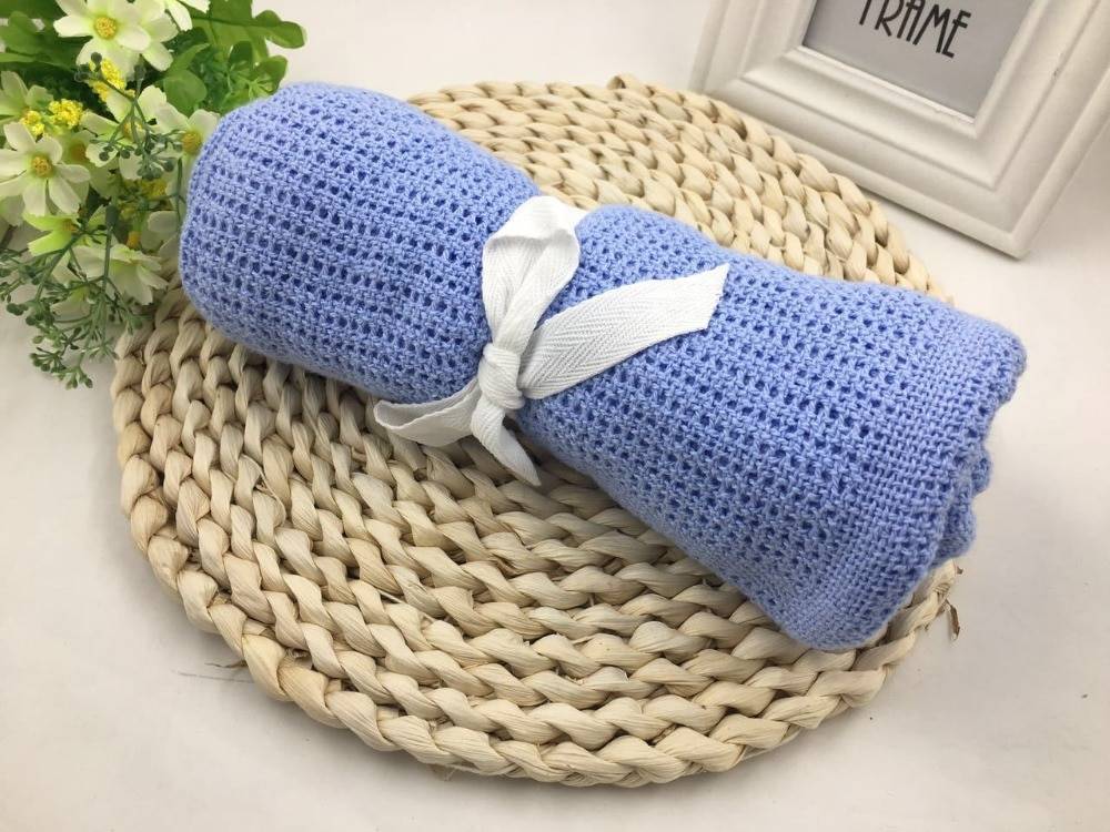 Super Soft Knitted Cotton Blanket for Babies