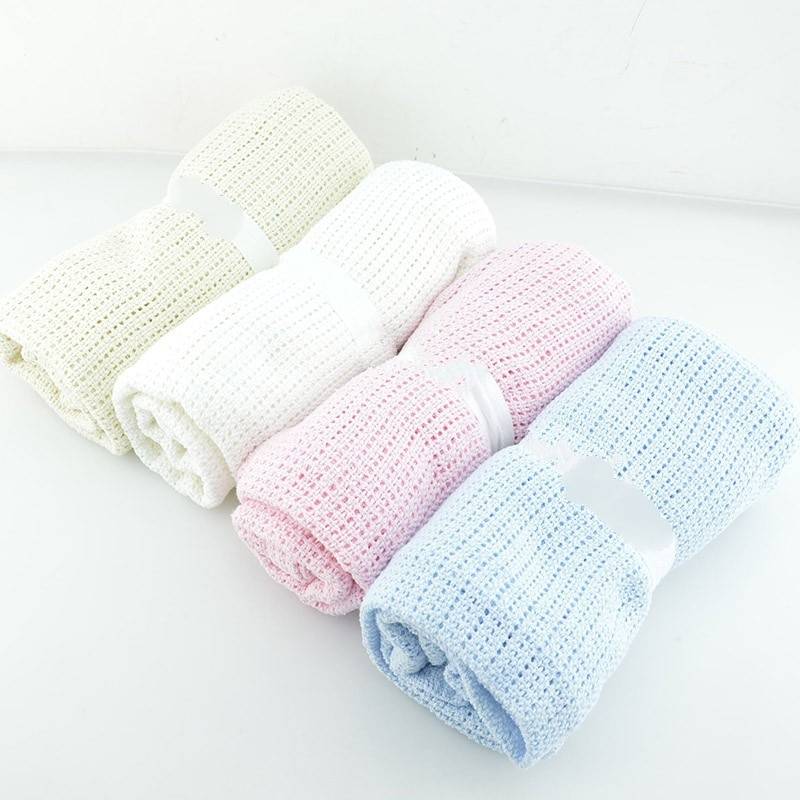 Super Soft Knitted Cotton Blanket for Babies