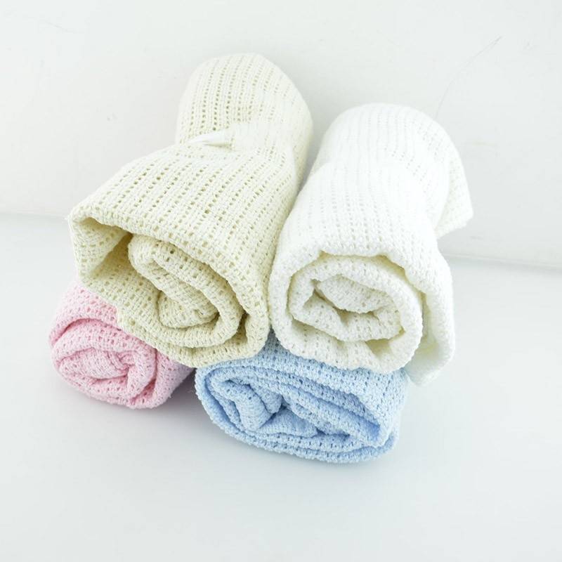 Super Soft Knitted Cotton Blanket for Babies