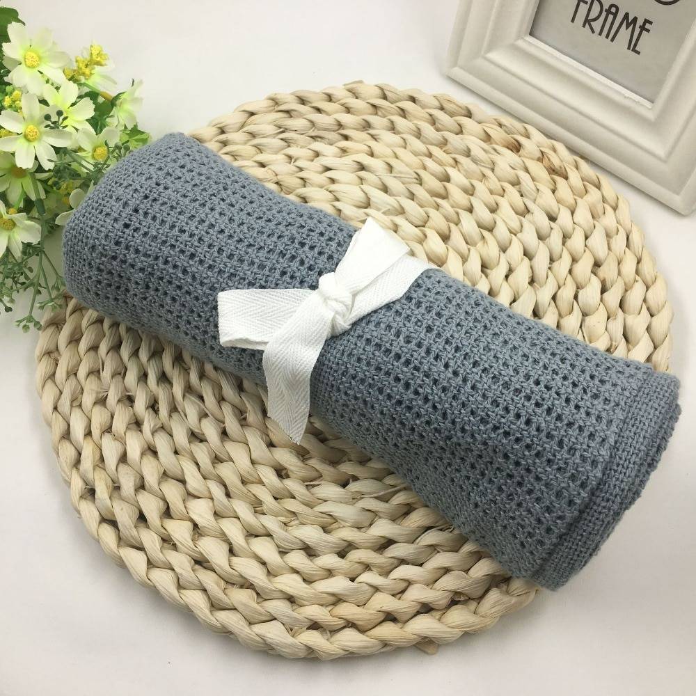 Super Soft Knitted Cotton Blanket for Babies