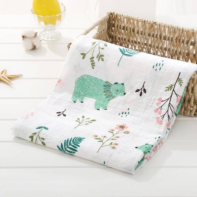 Animals Forests Fruits Printed Baby Muslin Blanket