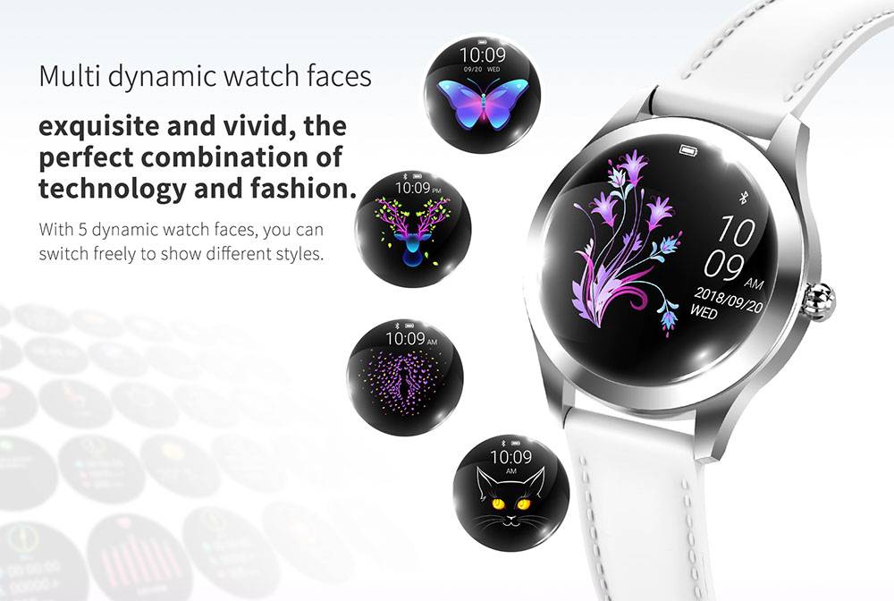 Pink Butterfly Women’s Smart Watch