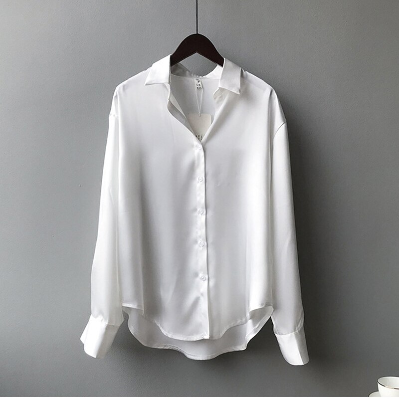 Button Up Elegant Silk Shirt