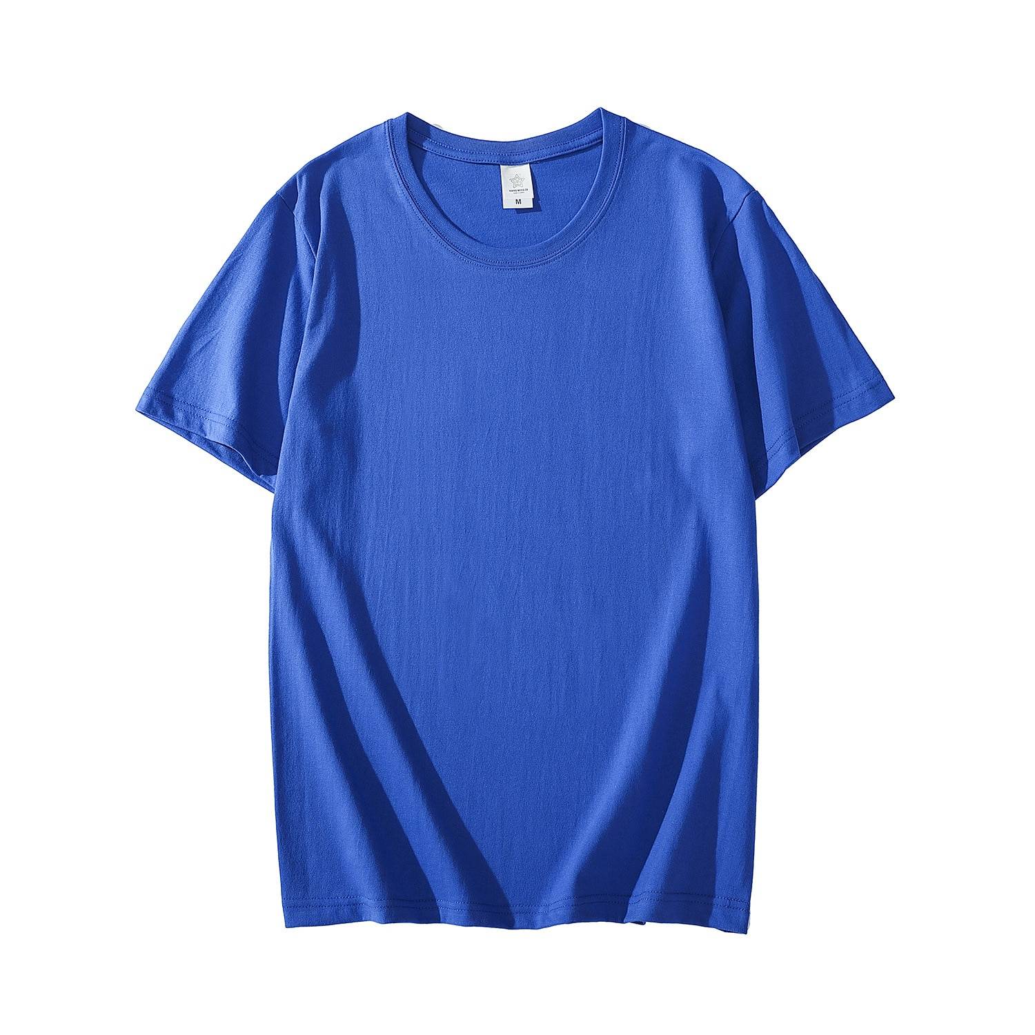 Men's Cotton Solid Color Short Sleeved T-Shirt