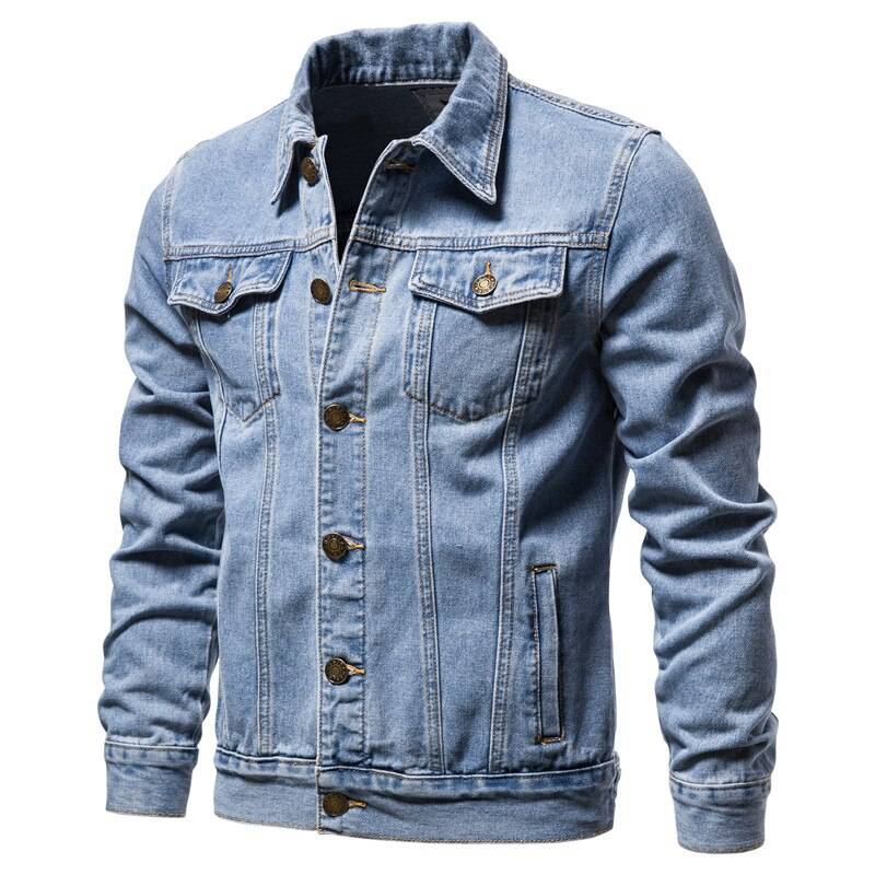 Men's Single Breasted Cotton Jacket