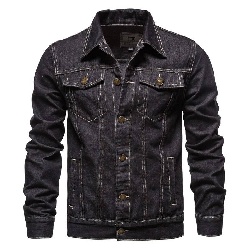 Men's Single Breasted Cotton Jacket